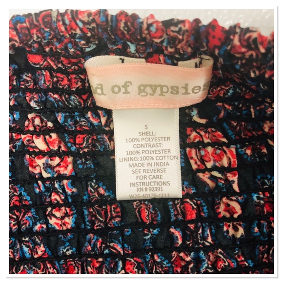 Band of gypsies boho wide leg floral jumpsuit S - Picture 6 of 6